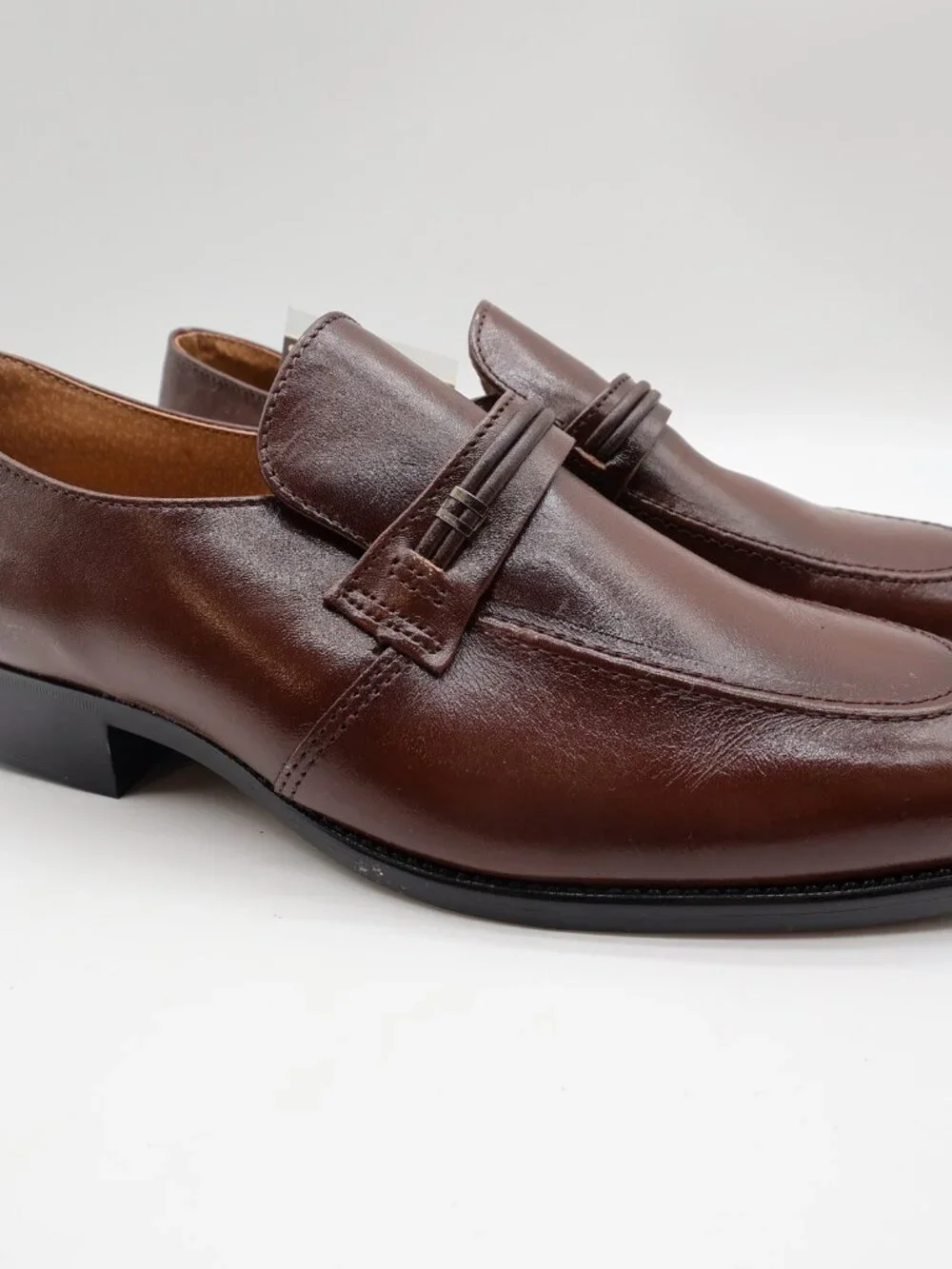 Barclay Men's 10.5 D Brown Leather Slip-On Dress Loafers Vintage USA Made